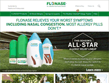 Tablet Screenshot of flonase.com